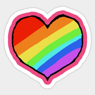 Pride heart Sticker